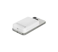 Belkin BoostCharge Pro - Banque d'alimentation sans fil - magnétique avec Qi2 - 10000 mAh - 15 Watt - Fast Charge, PD - 2 connecteurs de sortie (magnétique, 24 pin USB-C) - sur le câble : USB-C - blan