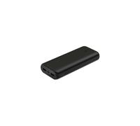 - Banque d'alimentation - 20000 mAh - 20 Watt - PD, Fast Charge - 3 connecteurs de sortie (USB-C, 2 x USB) - sur le câble : USB-C - noir