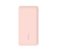 Batterie Externe BOOST CHARGE™ 10 000 mAh avec USB-C 15W, Double Port USB-A, Câble USB-A vers USB-C 15 cm, Rose