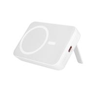 Batterie Externe MagSafe 10000mAh - Port USB-C 20W et Support Pliable Blanc