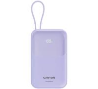 Batterie externe Canyon OnPower 101 10000mAh Power Delivery 22.5W câble intégré Lithium-Ion violet