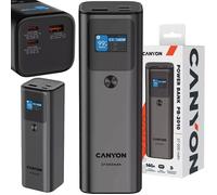 Batterie externe - CANYON - Powerbank PB-2010 - 27000 mAh - PD140W - QC 3.0 - Gris