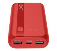 Batterie Externe Cellular Line ESSENTIAL Rouge 10000mAh Power Delivery