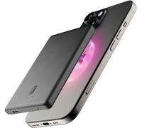 Cellularline - Power Bank MAG Lite 5000 - Chargeur Portable sans Fil 5000mAh - Technologie Mag Safe - Charge sans Fil 7.5W - Gris