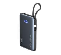 Batterie Externe de Poche 10000mAh 2 ports USB-A / USB-C avec Câble USB-C Iniu Noir