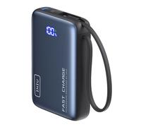 Batterie Externe de Poche 20000mAh 2 ports USB-A / USB-C avec Câble USB-C Iniu Noir