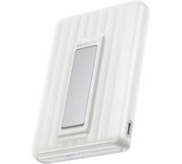 Batterie Externe Ecoflow Rapid Mag 5000 Mah, 7,5w, Charge Magnétique, Chargeur Portable Sans Fil, Charger De 20 W Avec Usb-C, Recharge De 20w, Pour Iphone 16/15/14/13/12, Avec Étui De Charge-Blanc