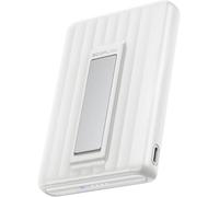 Batterie Externe Ecoflow Rapid Mag 5000 Mah, 7,5w, Charge Magnétique, Chargeur Portable Sans Fil, Charger De 20 W Avec Usb-C, Recharge De 20w, Pour Iphone 16/15/14/13/12, Avec Étui De Charge-Blanc