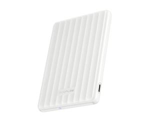 Batterie Externe EcoFlow Rapid Mag 5000 mAh, 7,5W, Charge magnétique, Chargeur Portable sans Fil, Charger de 20 W avec USB-C, Recharge de 20W, pour iPhone 16/15/14/13/12, avec étui de Charge-Blanc