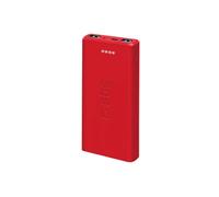 Batterie externe fast charge de 10000 mAh 2 USB Rouge - SBS