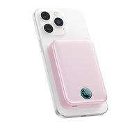Batterie Externe for MagSafe, 10800mAh Magnétique sans Fil Power Bank USB C PD 25W Charge Rapide Chargeur Externe Portable avec écran LED pour iPhone 16/15/14/13/12/Pro/Max/Plus (Rose, 10800mAh)