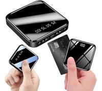 Batterie externe - GATO NEGRO - Mini 10000mAh - Charge rapide - Écran LED - Noir