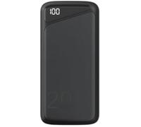 Goobay 53939 QC 3.0 Batterie Externe 20 000 mAh avec Fonction de Charge Rapide/Batterie Externe/Power Bank pour Smartphone & Tablette/Chargeur avec 2 Ports USB A