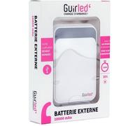Batterie Externe - GUIRLED - 10000 mAh - Autonomie jusqu'à 100h - 2 ports USB - Compacte
