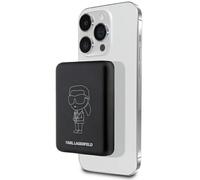 Batterie externe inductive Karl Lagerfeld MagSafe noire 5W