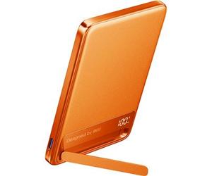 Batterie externe Iniu MagPro Slim Qi2 MagSafe 5000 mAh 15W orange avec câble USB-C 20W