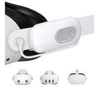 Batterie Externe Kinwin pour Meta Quest 3S/3/2, Batterie Externe 5000 mAh, Recharge Rapide PD 18 W, 2 à 3 Heures d'autonomie supplémentaires, légère et Portable pour Oculus Quest 3S/3/2, 1 unité