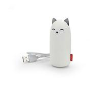 Legami - Power Bank Meow, Batterie Rechargeable, Câble USB Type C Inclus, 5000 mAh,Batterie Lithium de Haute qualité, Power Bank Portable, 4 x 9,5 cm