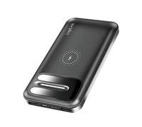 Batterie externe LogiLink PA0305 8000mAh Lithium Polymère 2x USB-A 1x USB-C charge sans fil 10W noir
