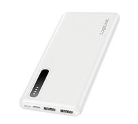 Batterie externe LogiLink PA0311W 8000mAh 2x USB-A 1x USB-C Smart IC 12W 2.4A blanche