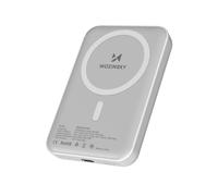 Batterie externe magnétique 10 000 mAh avec câble USB-C de 25 cm - Blanche