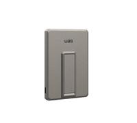 UAG - Banque d'alimentation sans fil - ultra mince, avec support, compatible MagSafe - 5000 mAh - 20 watt (USB-C) - noir, titane Noir, Titane G