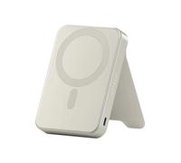 Satechi Batterie externe OntheGo™ MagSafe 5000mAh – Support pliable, Qi2 15W – Beige