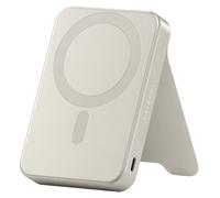 Satechi Batterie externe OntheGo™ MagSafe 5000mAh – Support pliable, Qi2 15W – Beige