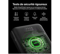 BATTERIE DE SECOURS INDUCTION 8.000 MAH MAGSAFE Qi2 15W + USB-C PD 20W - FONCTION STAND - BLANCHE - BELKIN