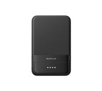 Batterie Externe magnétique EF EcoFlow Rapid 5000 mAh, Chargeur Portable sans Fil avec câble USB-C intégré et Support, Charge Rapide 30 W Max, Compatible avec iPhone 16/15/14/13/12-Noir