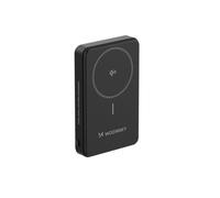 Batterie externe magnétique Qi2 10 000 mAh avec ports USB-A et USB-C, charge rapide PD 22,5 W et support - Noir