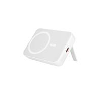 Batterie Externe MagSafe 10000mAh - Port USB-C 20W et Support Pliable Bwoo Blanc
