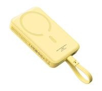 Baseus - Batterie externe Magnétique Mini (P1002210BY23-00) - MagSafe, 2x USB-C, Lightning, 30W, 10000mAh - Jaune