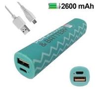 Batterie externe Mr. Wonderful Peace et Love PowerBank 2600 mAh Vert Vert G