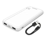 Batterie Externe - PHILIPS - Powerbak DLP1810NW - 10000 mAh - 2 Ports - 5 Volts