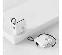 Batterie Externe Portable 10000mah, Câble De Type C Intégré, Charge Rapide 5000mah, Batterie Auxiliaire Externe Pour Iphone 15 Samsung Xiaomi