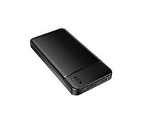 BATTERIE DE SECOURS 10 000 MAH 2 USB-A OUT + 1 USB-C IN + 1 MICRO-USB IN - NOIR - MAXLIFE