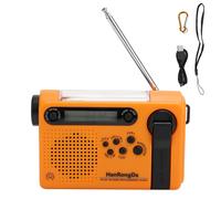 Batterie externe portable pour les situations d'urgence, radio météo d'urgence avec plusieurs options d'alimentation de secours et lampe de lecture