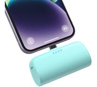 Batterie Externe Pour Iphone, 5200Mah 18W Pd Mini Chargeur Portable Power Bank Avec Deux Sorties Et Entrées De Charge