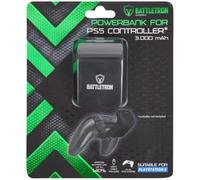 Batterie Externe pour Manette PS5 DualSense - Power Bank 3000mAh Rechargeable - Extension d'Autonomie (+140%) sans Câble - Design Léger & Ergonomique - Noir Assorti à la PS5