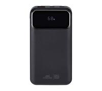 - Banque d'alimentation - 10000 mAh - 37 Wh - 22.5 Watt - 3 A - PD 3.0, QC 3.0 - 3 connecteurs de sortie (2 x USB-C, USB) - noir