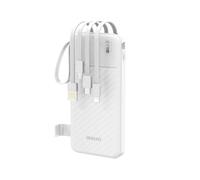 Batterie Externe Powerbank Dudao K11 10000mAh Blanc avec câbles intégrés