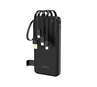 Batterie Externe Powerbank Dudao K11 10000mAh Noir avec câbles intégrés