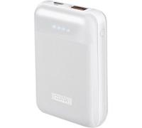Batterie externe rapide Power Delivery 20 W, 10 000 mAh, finition rainurée blanc mate- SBS Blanc G