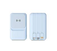 Batterie Externe sans Fil à Aspiration magnétique, 22,5 W, câble Autonome, Charge Ultra Rapide, 10 000 mAh, A