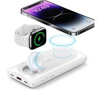 Batterie Externe sans Fil Magnétique 10000mAh Power Bank USB C 22.5W Charge Rapide 3 in 1 Chargeur Portable Compatible avec iPhone