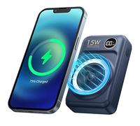 Batterie Externe sans Fil Magnétique 20000mAh Power Bank Chargeur Portable Charge Rapide PD 20W USB-A/Type-C 22.5W Mag-Safe Batterie Compatible avec écran LED pour iPhone 12/13/14/Mini/Pro/Pro Max