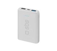Batterie externe SBS Powerbank Pocket pour Smartphone 5000 mAh Blanc