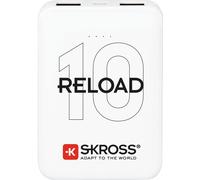 Skross Reload 10 Powerbank (batterie supplémentaire) 10000 mAh Li-Ion blanc Affichage du statut