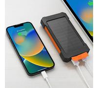 Batterie externe solaire 8000 mAh PB-75.solar avec lampe LED [revolt]